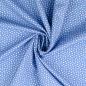 Preview: Baumwoll Druck kleine Herzen Weiß auf Jeans